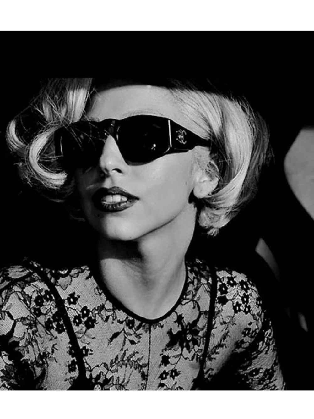 Vintage Chanel Matte Black Oversized Women's Sunglasses 01451 90405